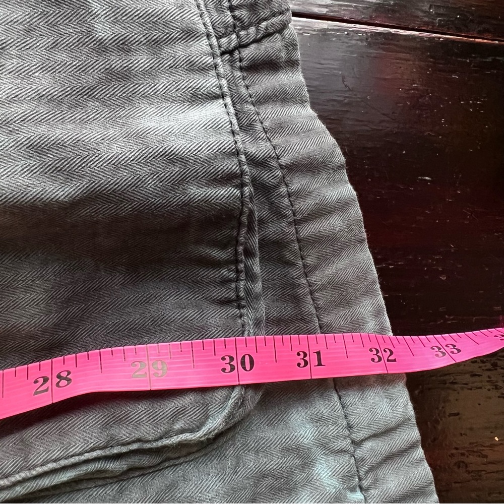 Free People Grunge Gray Military Style Jacket. Size L - Picture 9 of 10